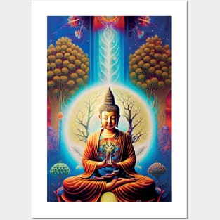 Buddha and the tree of life Posters and Art